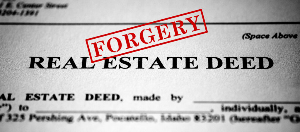 Real Estate Deed Forgery